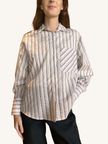 Camicia Righe Panna