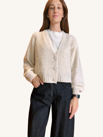 CARDIGAN CON BOTTONE CALCE