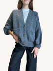 CARDIGAN CON TASCHE GRIGIO