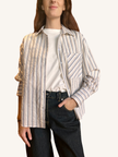 Camicia Righe Panna