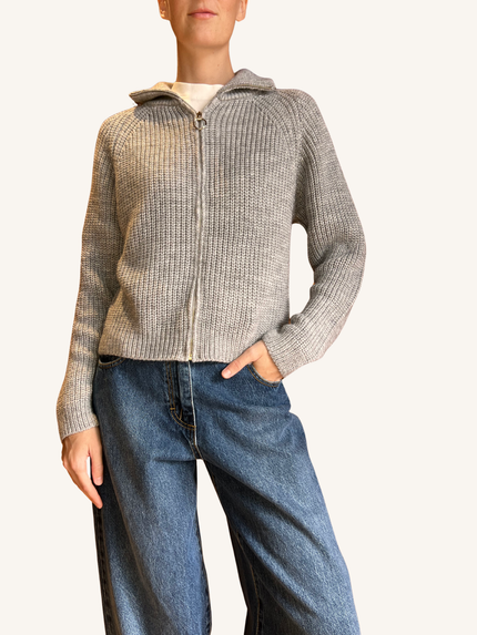 CARDIGAN CAMIONISTA ZIP PERLA