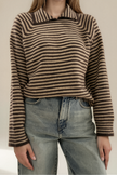 MAGLIA RIGATA HAVEONE MORO/BEIGE