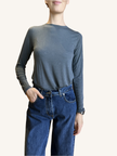 MAGLIA CASHMERE GIROCOLLO GRIGIO SCURO