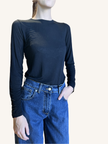 MAGLIA CASHMERE GIROCOLLO NERO